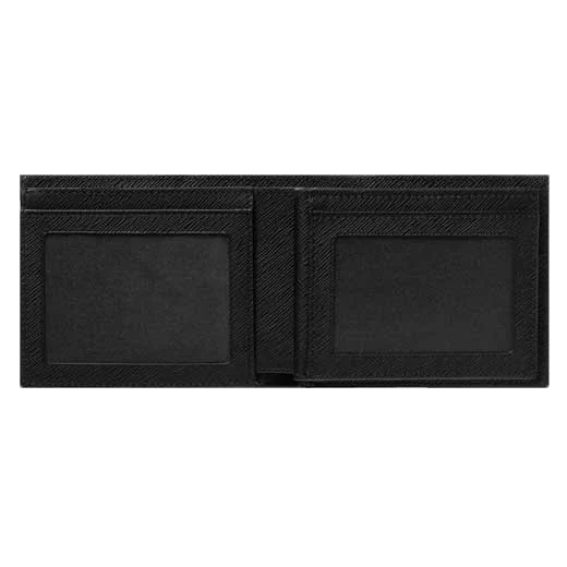 Montblanc Sartorial Black Leather 6CC Wallet with 2 View Pockets - Image 3