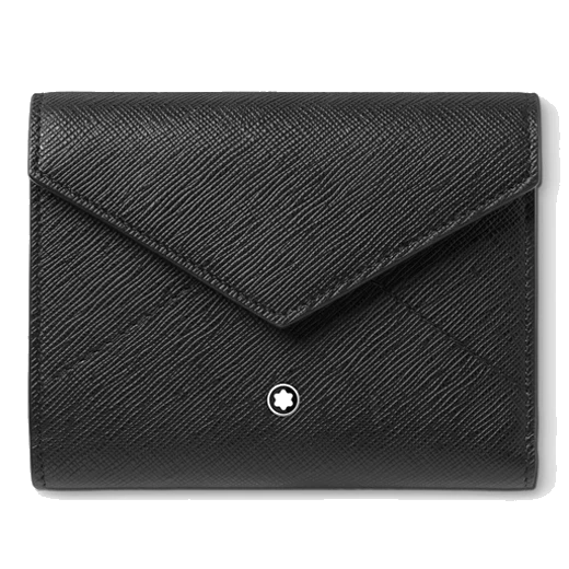 Montblanc Sartorial Black Leather 6CC Wallet with Zip