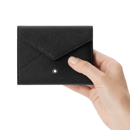 Montblanc Sartorial Black Leather 6CC Wallet with Zip - Image 3
