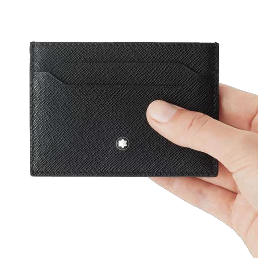 Montblanc Sartorial Black Leather Card Holder 5CC - Image 4