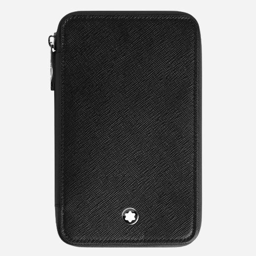 Montblanc Sartorial Black Leather Eight Pen Pouch with Zip