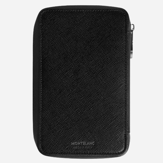 Montblanc Sartorial Black Leather Eight Pen Pouch with Zip - Image 2