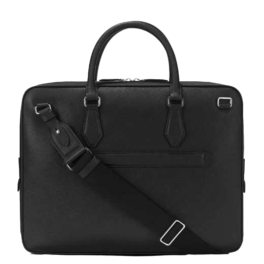 Montblanc Sartorial Black Leather Medium Document Case - Image 3