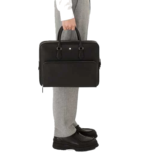 Montblanc Sartorial Black Leather Medium Document Case - Image 6