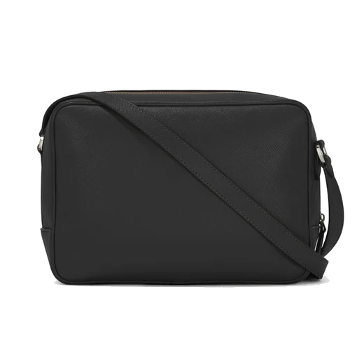 Montblanc Sartorial Black Leather Messenger Bag - Image 3