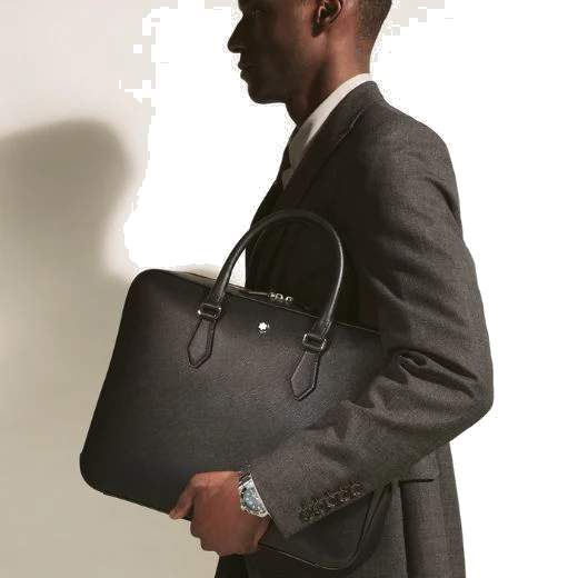 Montblanc Sartorial Black Saffiano Leather Medium Document Case - Image 4