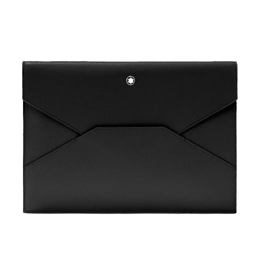 Montblanc Sartorial Envelope Pouch Black Saffiano Leather