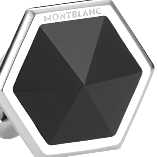 Montblanc Sartorial Black Hexagonal Cufflinks - Image 2