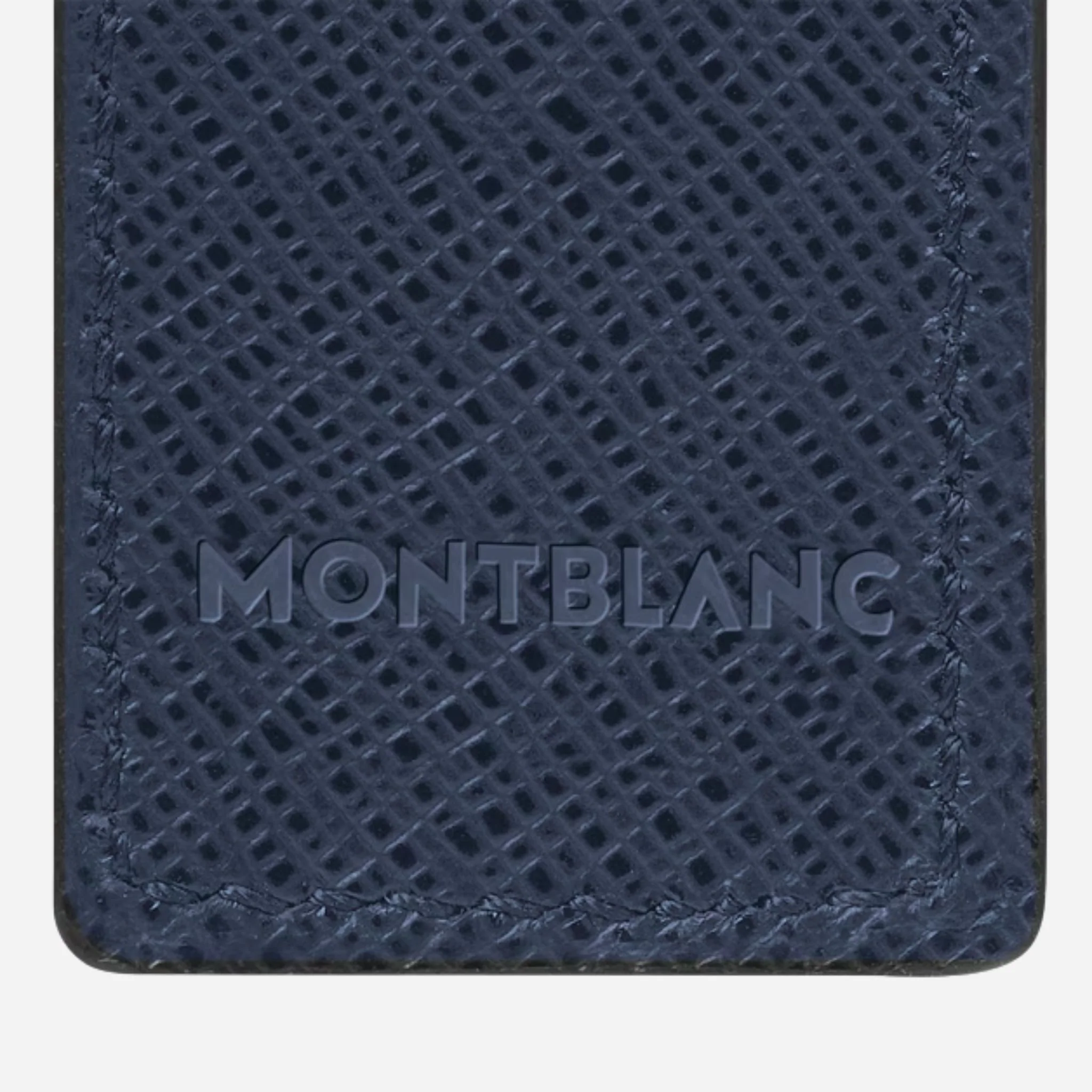 Montblanc Sartorial Ink Blue Leather One Pen Pouch - Image 3