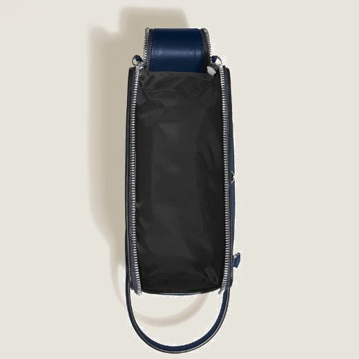 Montblanc Sartorial Ink Blue Leather Wash Bag - Image 3