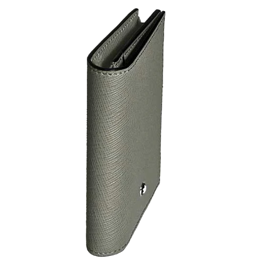 Montblanc Sartorial Medium Grey Leather 4CC Business Card Holder - Image 4