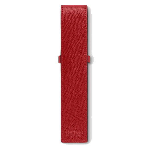 Montblanc Sartorial Red Saffiano Leather Pen Pouch - Image 2