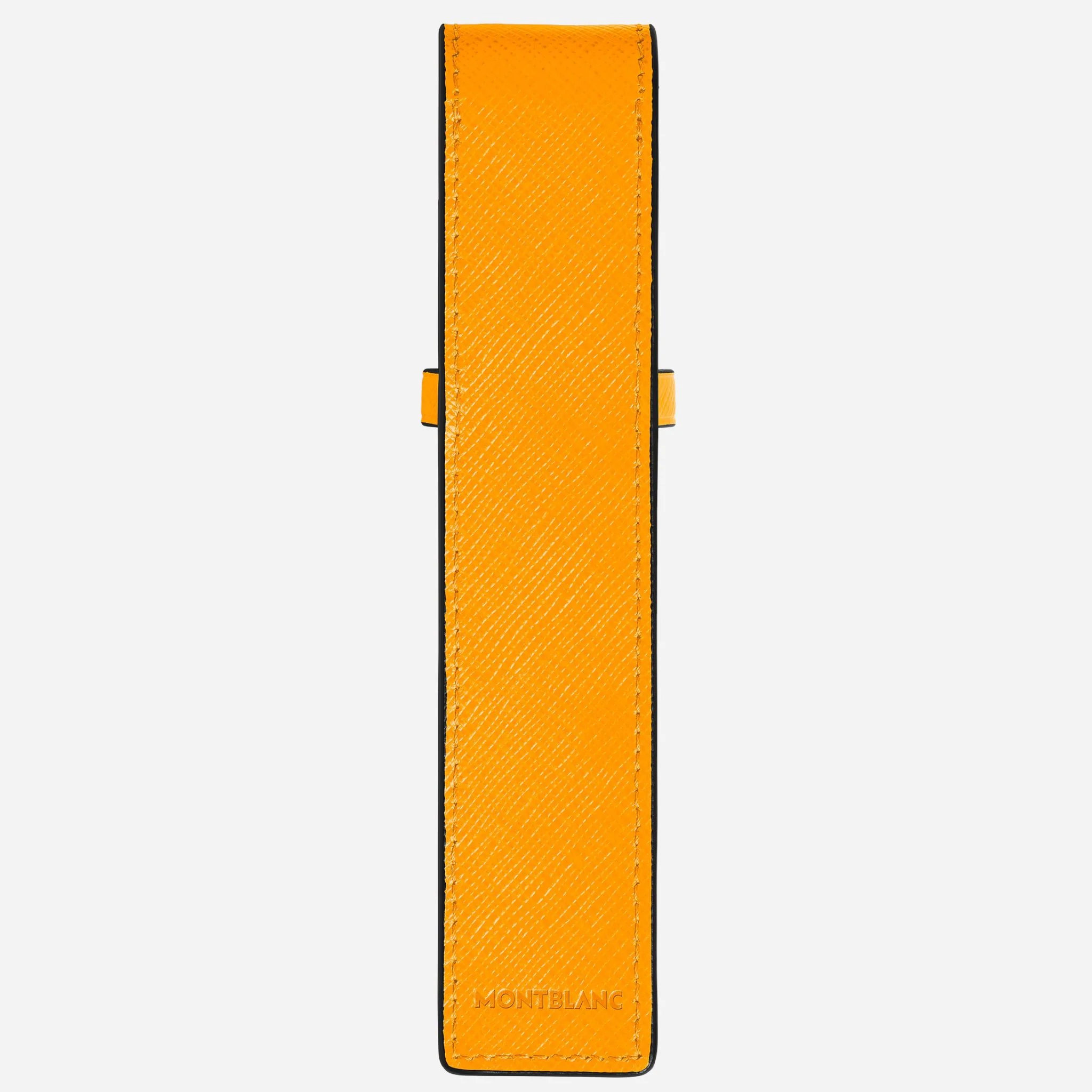 Montblanc Sartorial Saffron Leather Envelope 1-Pen Pouch - Image 2