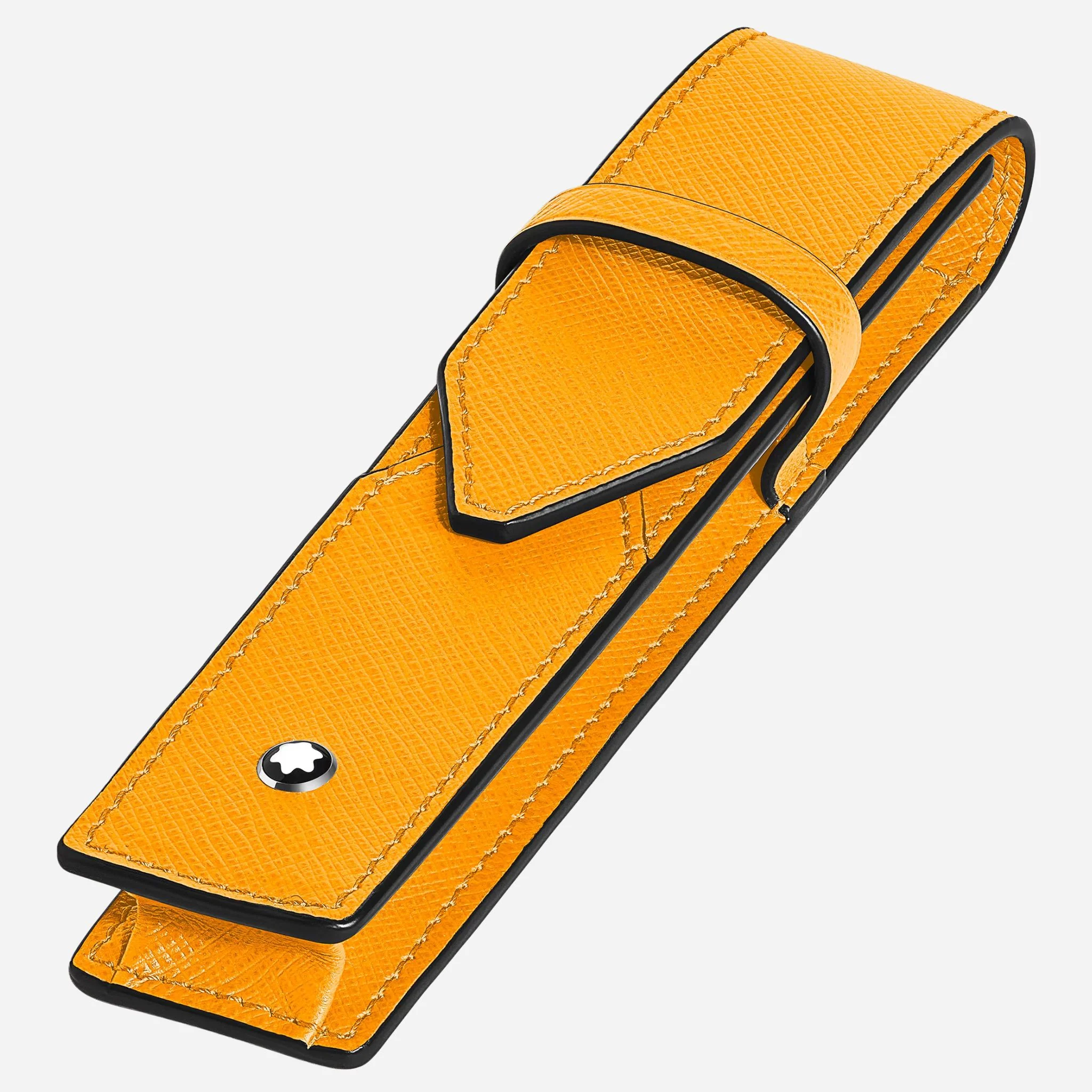 Montblanc Sartorial Saffron Leather Envelope 1-Pen Pouch - Image 3