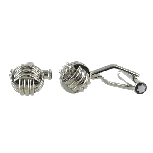 Montblanc Sartorial Silver Knot Cufflinks - Image 2