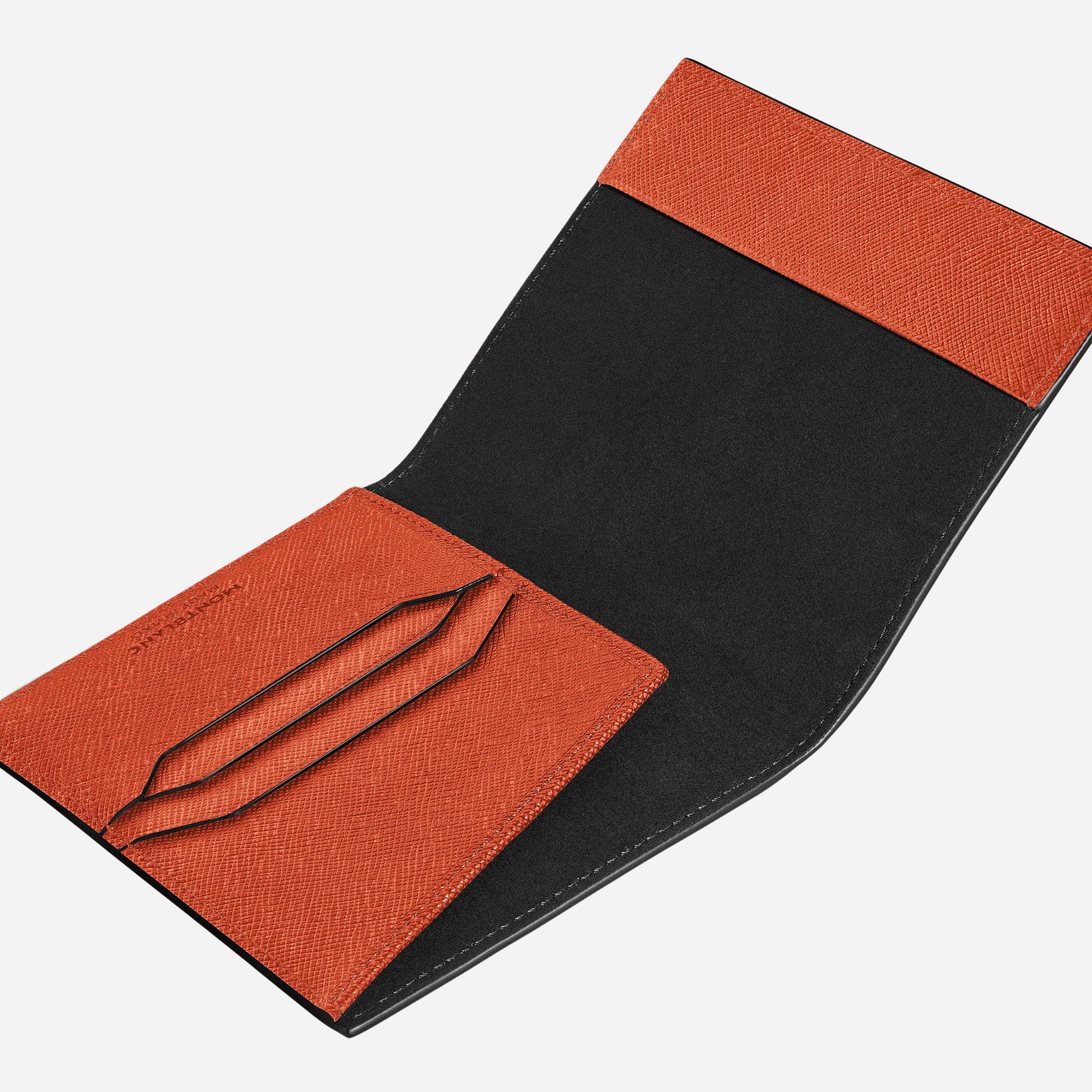 Montblanc Sartorial Tangerine Leather Passport Holder - Image 4