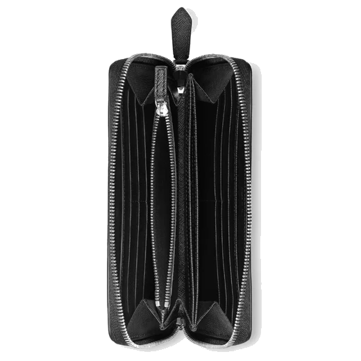 Montblanc Sartorial Textured Black Leather Purse 12CC - Image 3