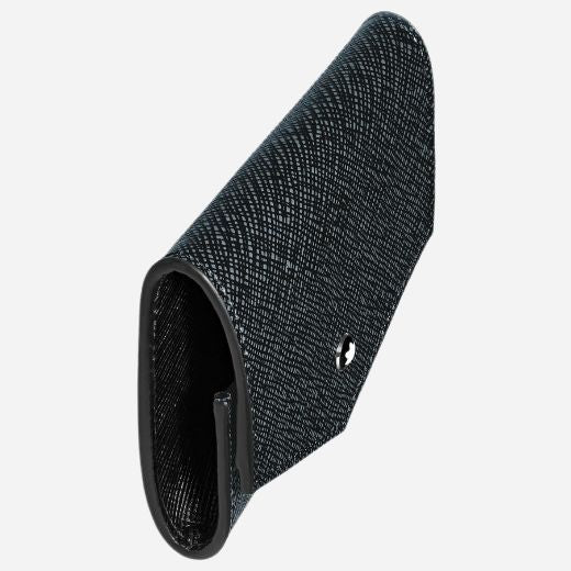 Montblanc Sartorial Tweed Blue Leather Coin Case - Image 3