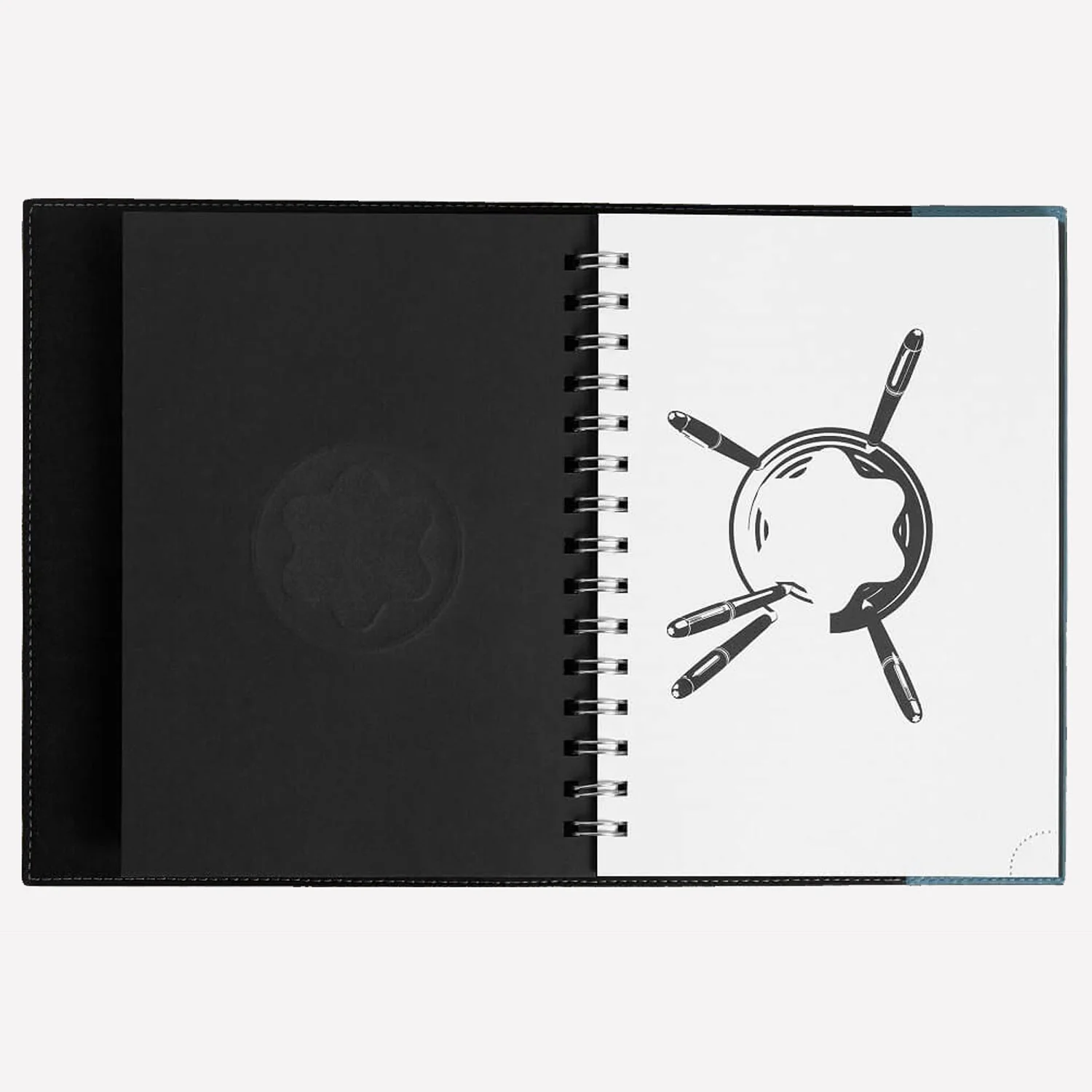 Montblanc Smoky Blue Leather Envelope Notebook #146 Set - Image 4