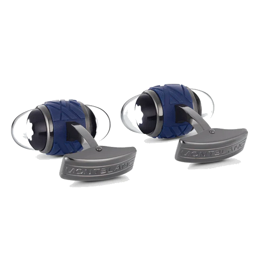 Montblanc StarWalker SpaceBlue Cufflinks with Floating Star Emblem - Image 3