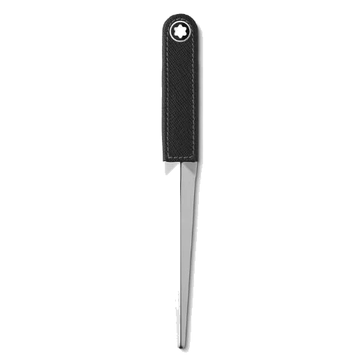 Montblanc Steel and Saffiano Leather Letter Opener