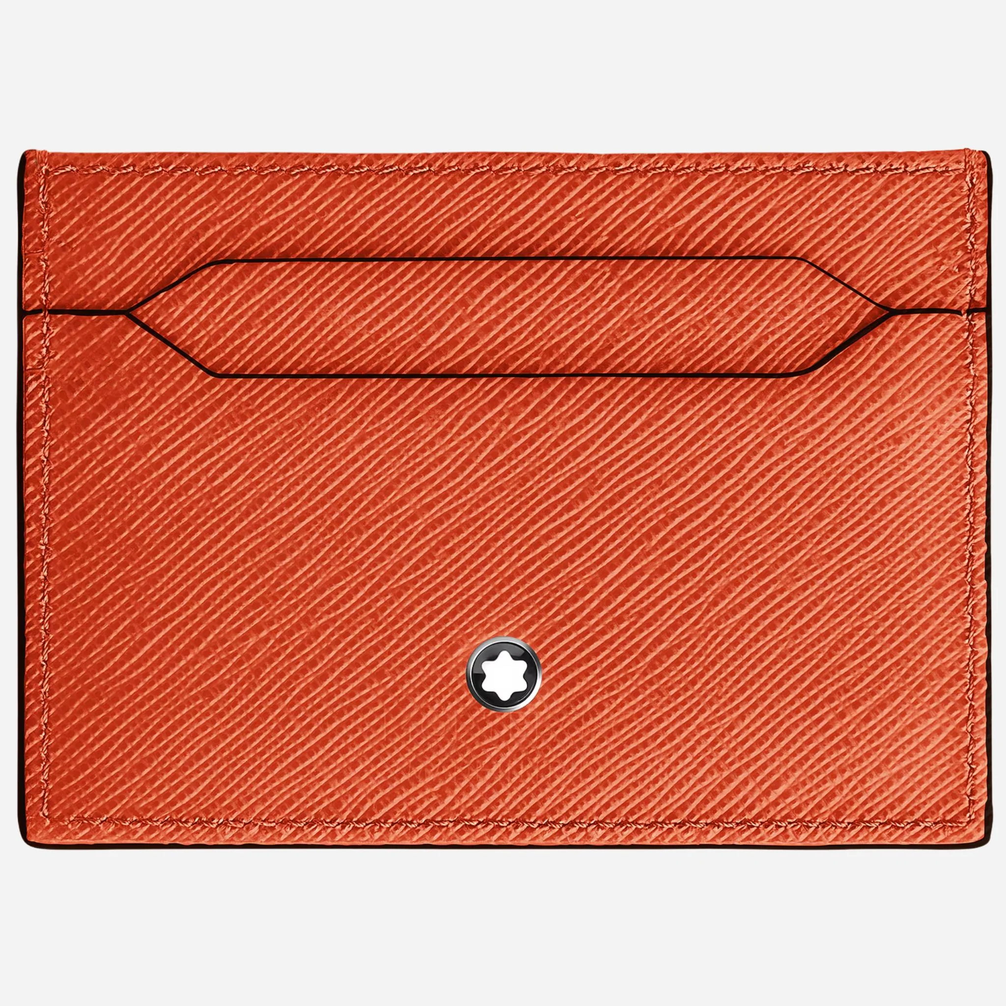 Montblanc Tangerine Sartorial Leather 5CC Card Holder