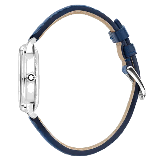 Montblanc Tradition Blue Calf Leather Automatic Date Watch - Image 3