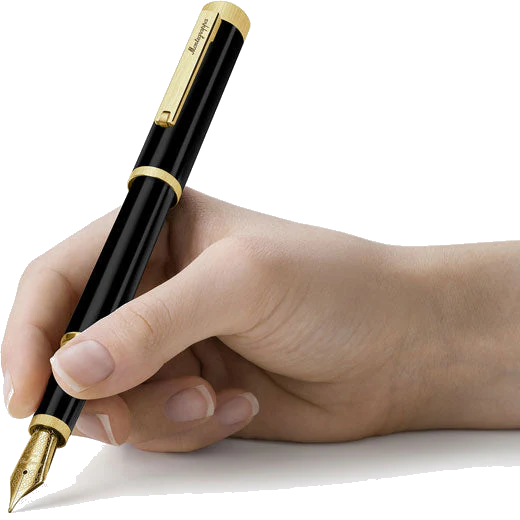 Montegrappa Black & Yellow Gold Zero Fountain Pen - Image 4