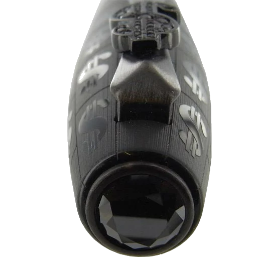 Montegrappa Ca$h Ballpoint Pen in Black with Ruthenium Trim - Image 7