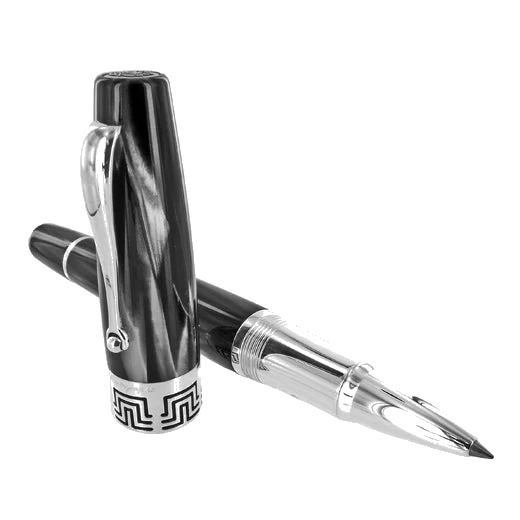Montegrappa Extra 1930 Black and White Rollerball Pen - Image 3