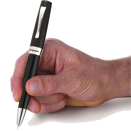 Montegrappa Jet Black Elmo 02 Ballpoint Pen - Image 2