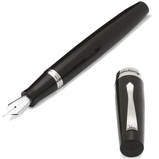 Montegrappa Jet Black Elmo 02 Fountain Pen - Image 3