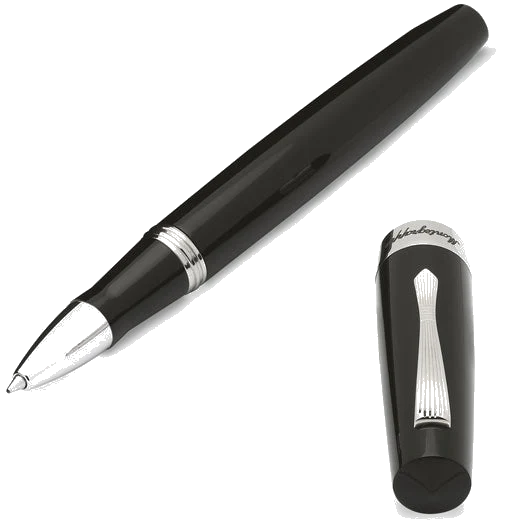 Montegrappa Jet Black Elmo 02 Rollerball Pen - Image 3