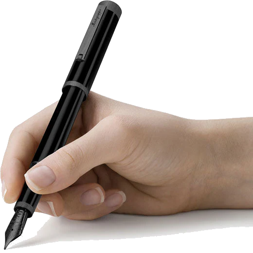 Montegrappa Ultra Black Zero Fountain Pen with 14K Gold Nib - Image 3