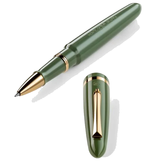 Montegrappa Venetia Lagoon Green & Gold Rollerball Pen - Image 2