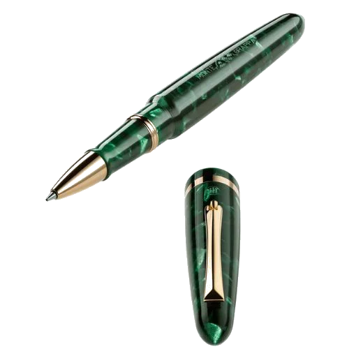 Montegrappa Venetia Vintage Conifer Gold-Plated Rollerball Pen - Image 2