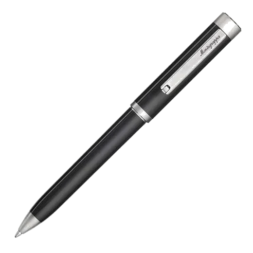 Montegrappa Zero Palladium-Plated & Black Resin Ballpoint Pen