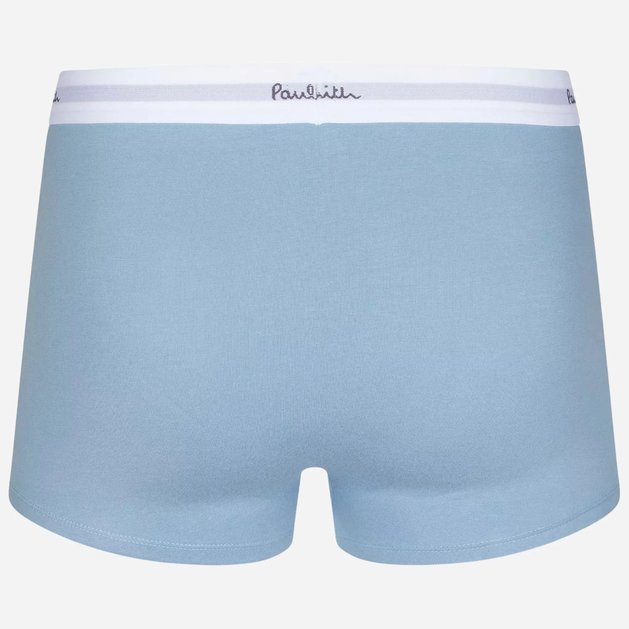 Paul Smith 3-Pack Men's Blue and White Cotton Trunks with Waistband Logo - Image 3