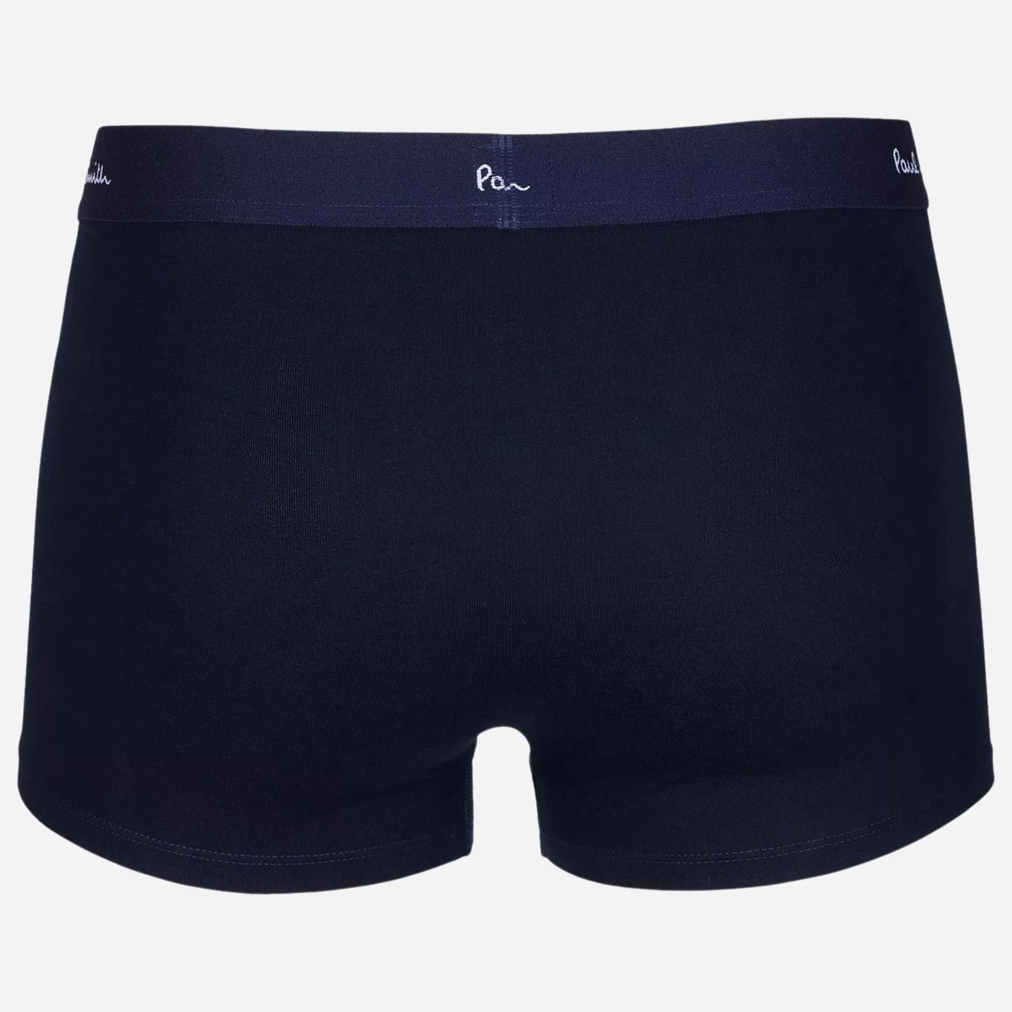 Paul Smith 3-Pack Men's Blue and White Cotton Trunks with Waistband Logo - Image 5