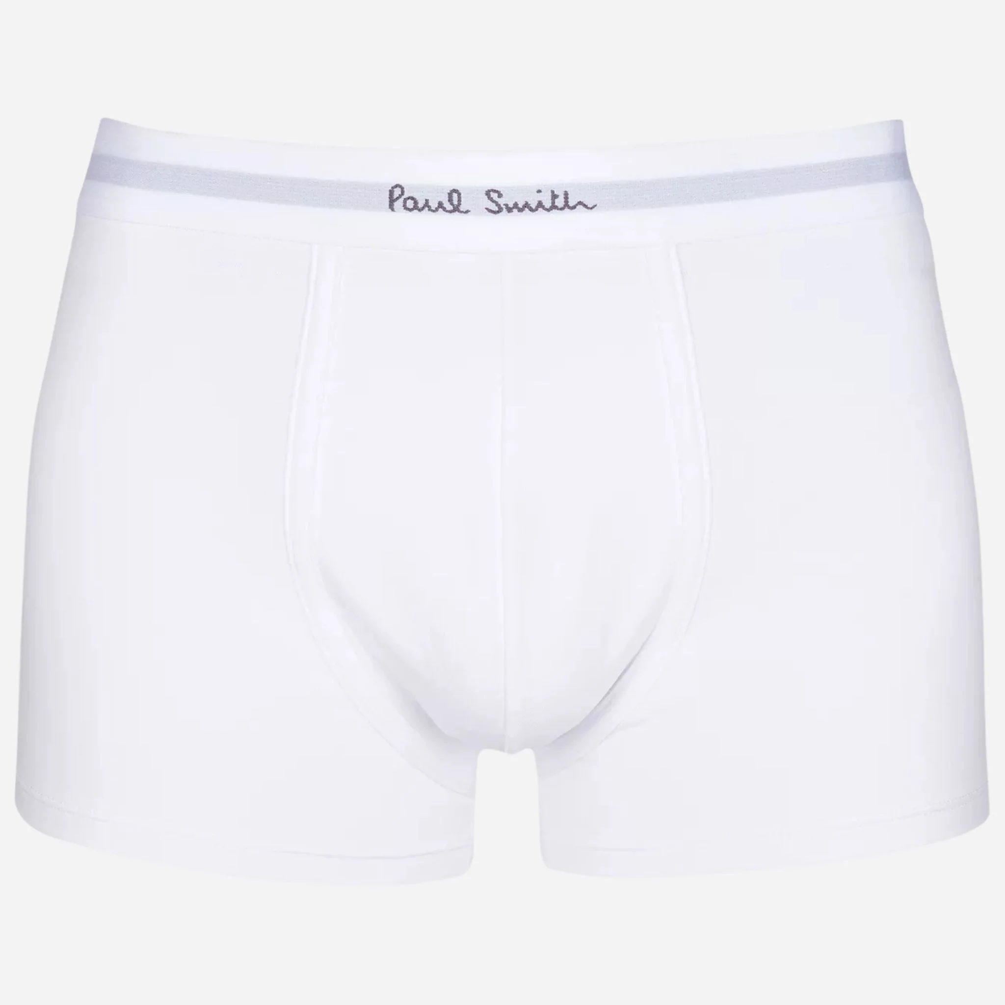 Paul Smith 3-Pack Men's Blue and White Cotton Trunks with Waistband Logo - Image 6