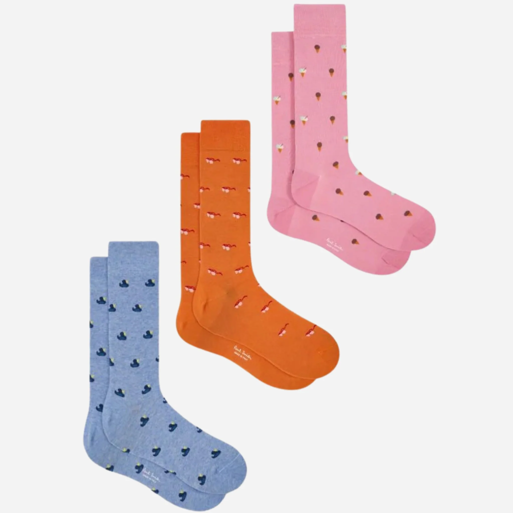 Paul Smith 3-Pack Multicoloured Summer Novelty Socks
