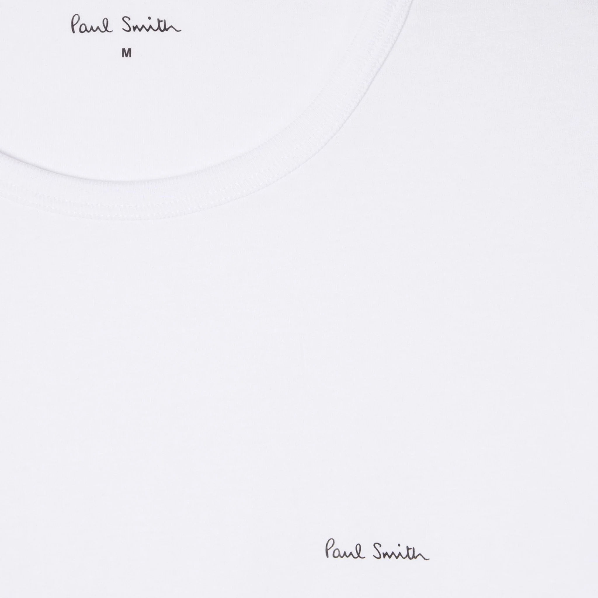 Paul Smith 3-Pack of Men's Mixed Colour Organic Cotton Lounge T-Shirts with Logo - Image 4