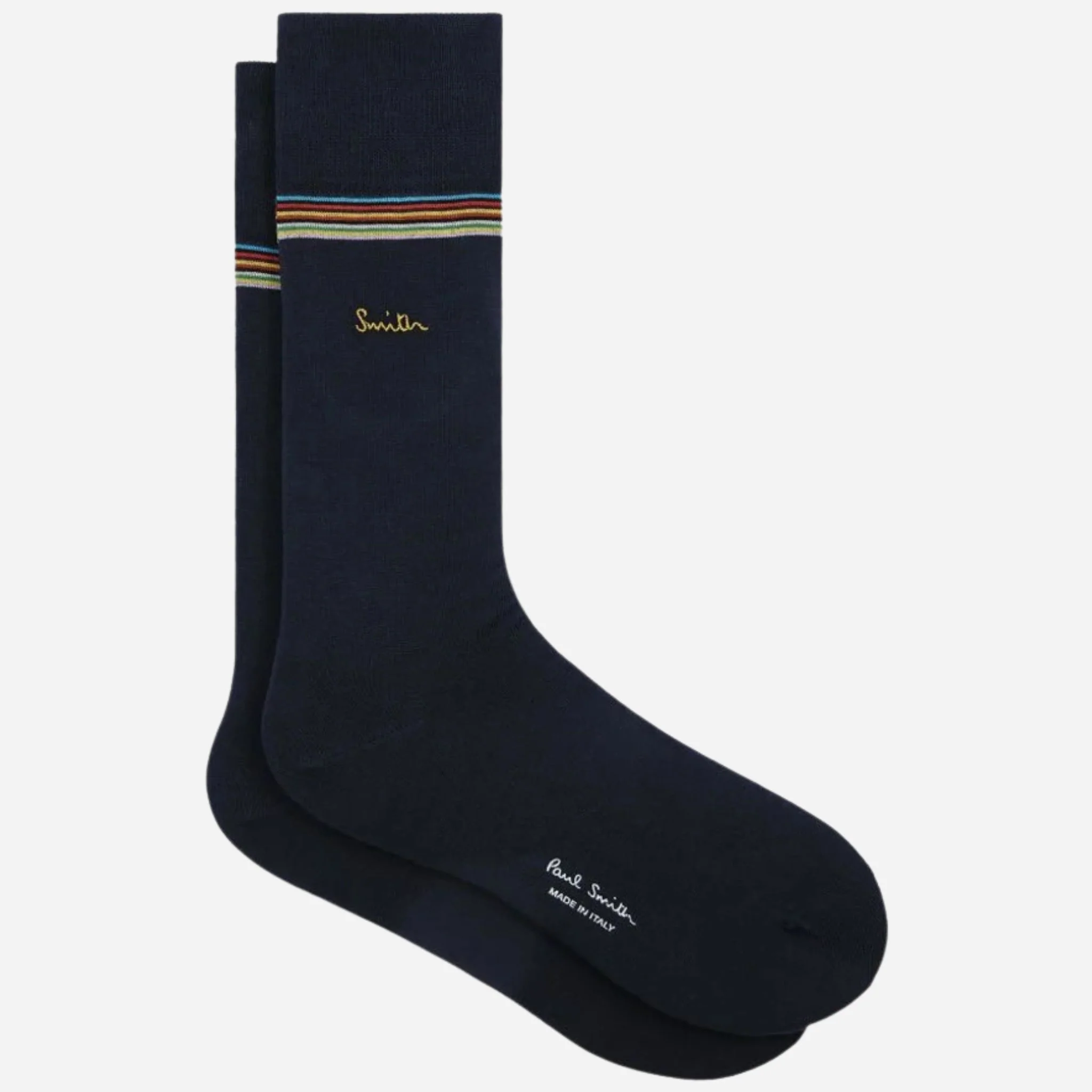 Paul Smith 3-Pack Signature Stripe Mid-Calf Socks with Gold Logo - Image 2