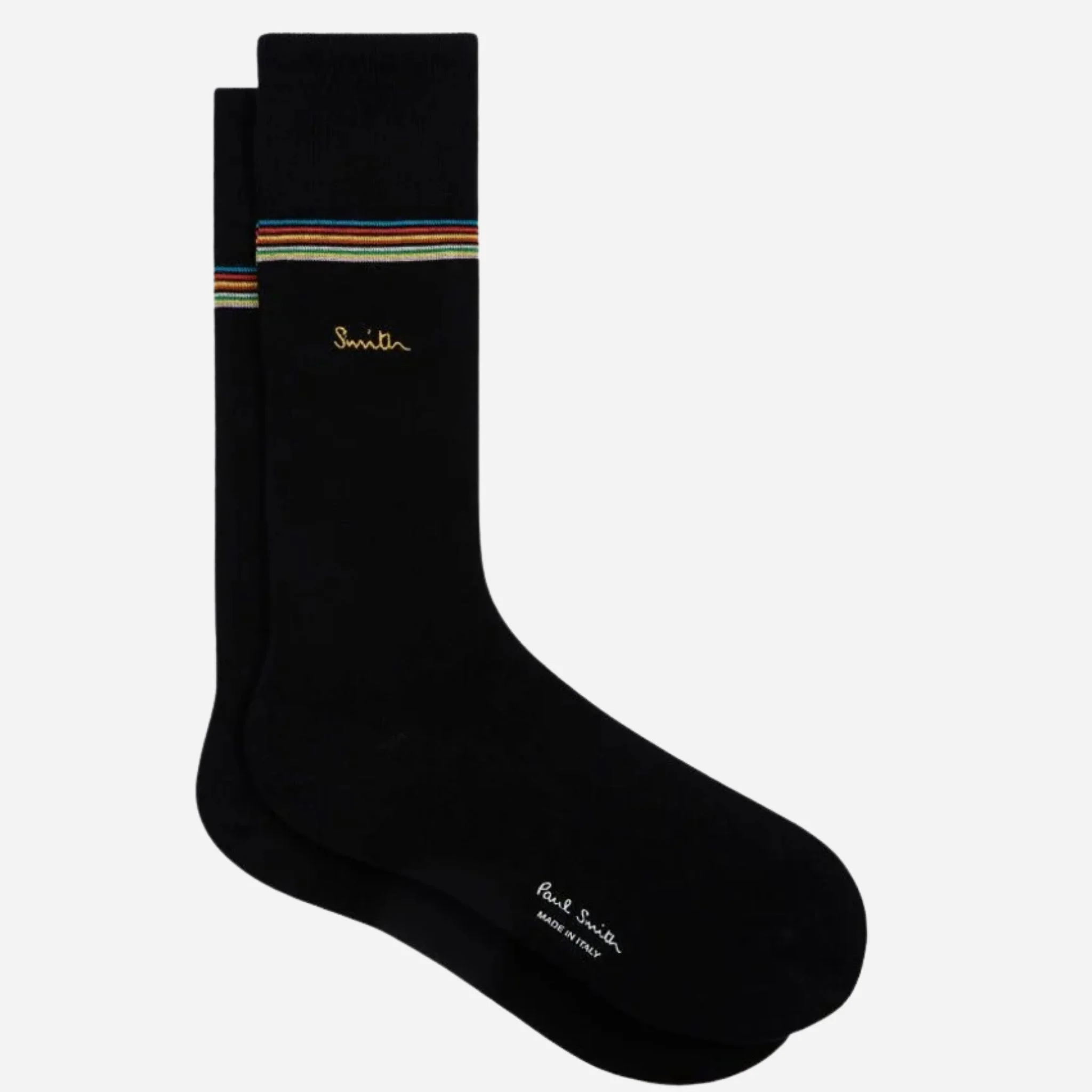 Paul Smith 3-Pack Signature Stripe Mid-Calf Socks with Gold Logo - Image 3