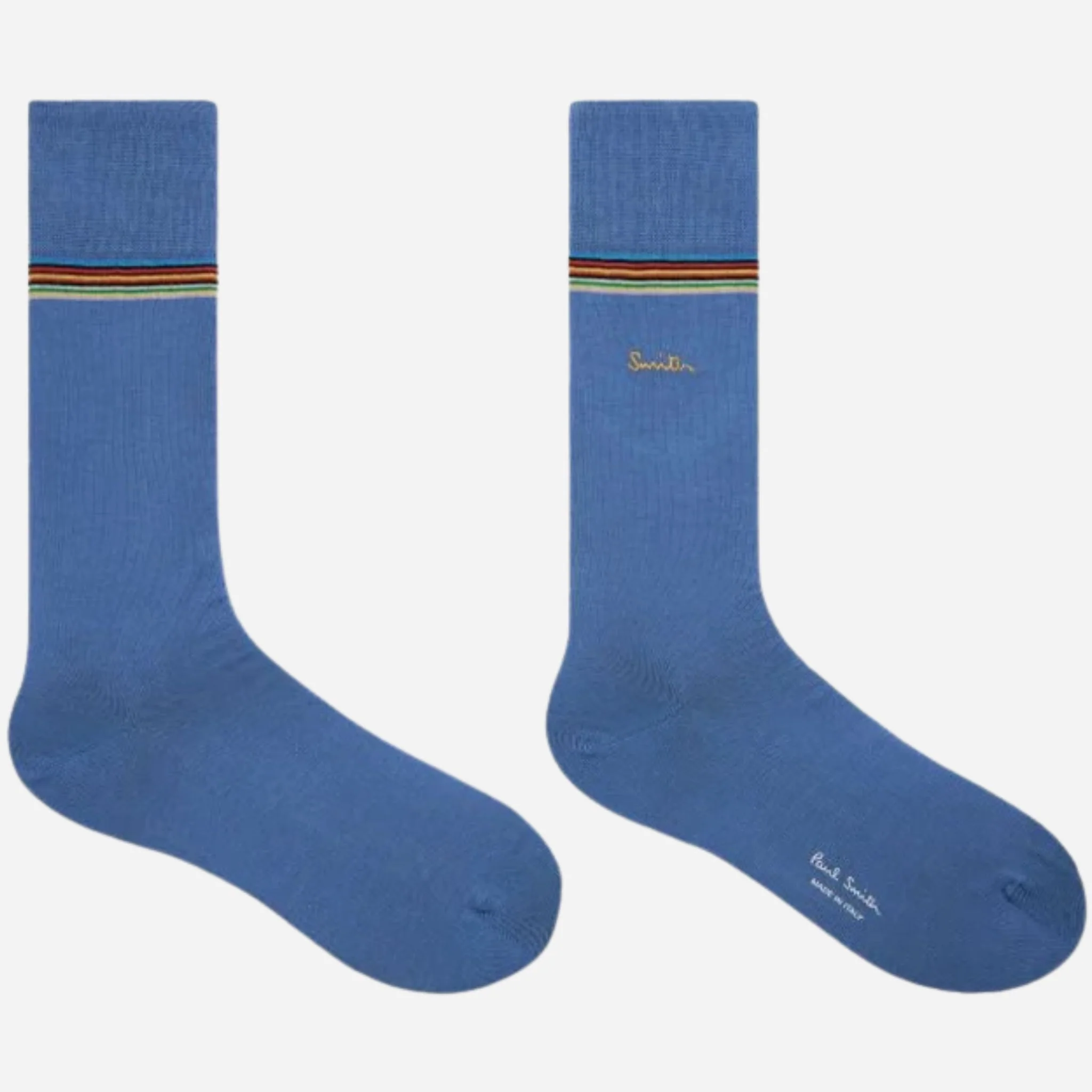 Paul Smith 3-Pack Signature Stripe Mid-Calf Socks with Gold Logo - Image 5