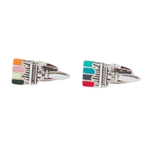Paul Smith 'Artist Stripe' Paint Brush Cufflinks