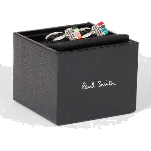 Paul Smith 'Artist Stripe' Paint Brush Cufflinks - Image 3