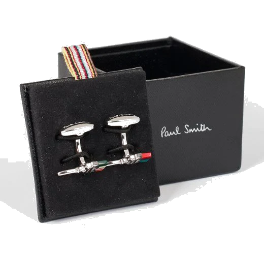 Paul Smith 'Artist Stripe' Paint Brush Cufflinks - Image 4