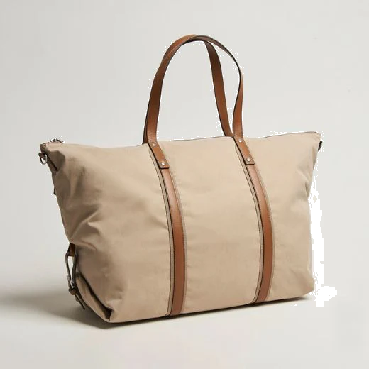 Paul Smith Beige Holdall With Brown Leather Trim - Image 2