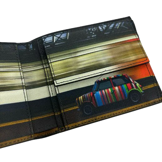 Paul Smith Black 'Commuter Mini' 4CC Leather Billfold and Coin Wallet - Image 2